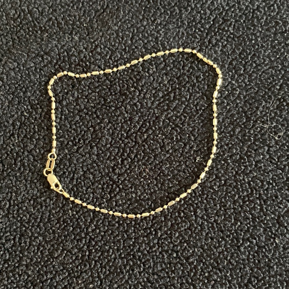 14K White Gold Ankle Bracelet